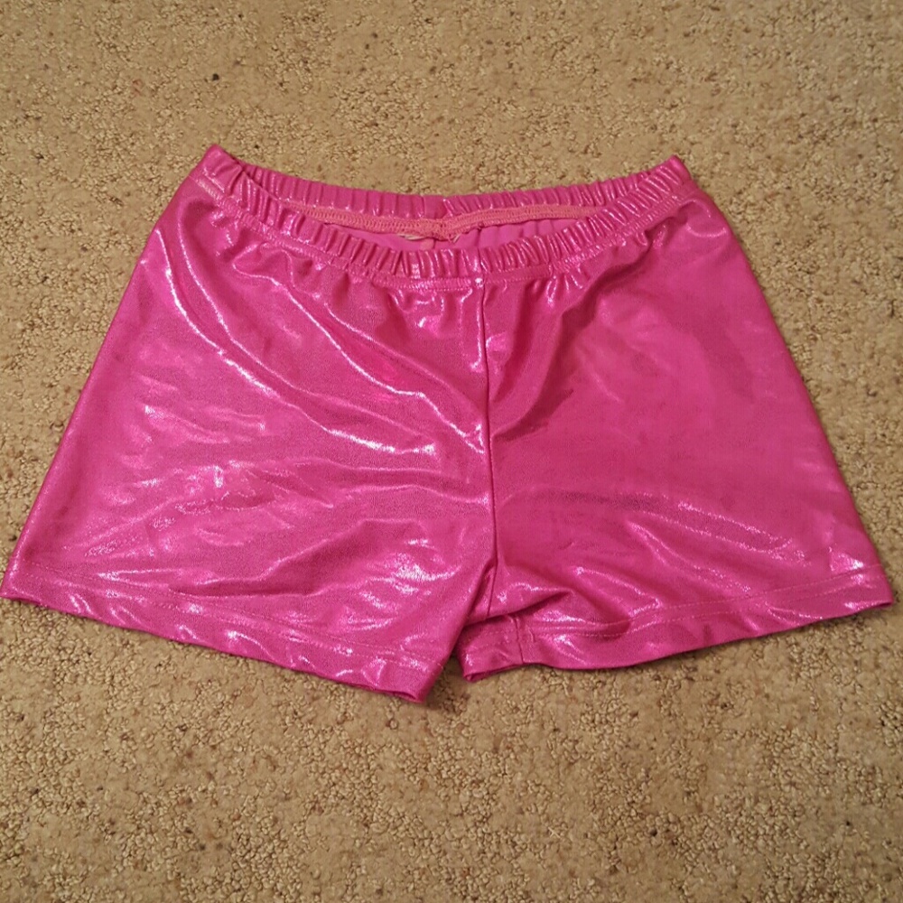 Metallic pink spandex